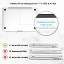 O Ozone Transparent Hard Case for Macbook Air 11 Inch Cover ( 2015 / 2014 / 2013 / 2012 / 2011 ) Compatible with A1370 A1465 Clear Case - Clear Case - SW1hZ2U6MTI2MjQ3