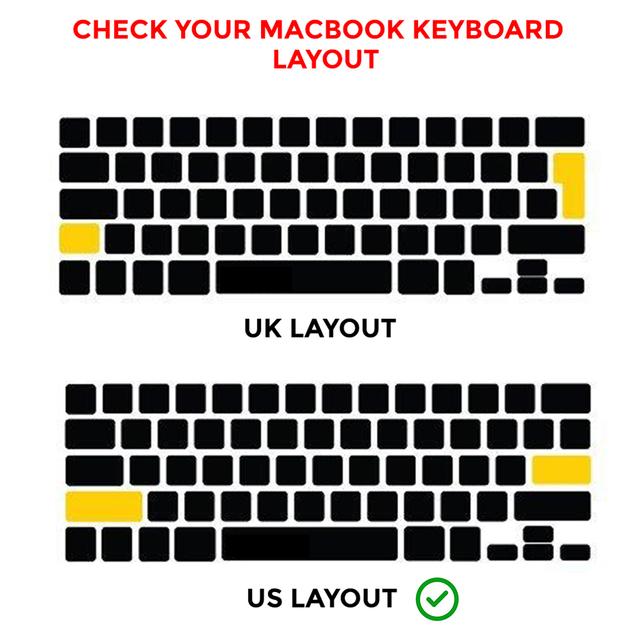 O Ozone Macbook Keyboard Skin for MacBook Air 13 Inch for MacBook Pro 15 inch Keyboard Cover 2017 2015 2014 2013 2011 Compatible with A1369 A1398 A1425 A1466 A1502 US English Layout Red - Red - SW1hZ2U6MTI2MjMz