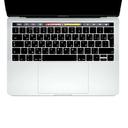 O Ozone Macbook Keyboard Skin for MacBook Pro 15 Inch 13 inch Keyboard Cover 2020 2019 2018 Compatible with A2159 A1990 A1989 A1707 A1706 UK English Arabic Layout Black - Black - SW1hZ2U6MTI0NzQx