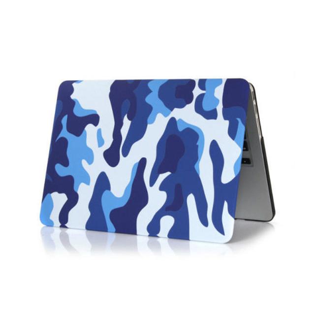 كفر ماك بوك O Ozone Macbook Hard Case for Macbook Pro 13 Inch Cover Retina  A1425 A1502 Camo Blue - SW1hZ2U6MTI2MTU4