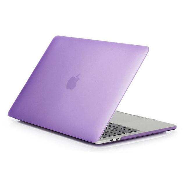 O Ozone Frost Matte Rubberized Hard Case for Macbook Pro 15 Inch Cover ( 2019 / 2018 / 2017 / 2016 ) Compatible with A1707, A1990 Purple - Purple - SW1hZ2U6MTI1NzAw
