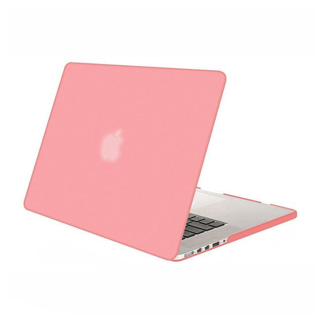 O Ozone Frost Matte Rubberized Hard Case for Macbook Pro Retina 15 Inch Cover ( 2015 / 2014 / 2013 ) Compatible with A1398 Pink - Pink - SW1hZ2U6MTI2NzAy