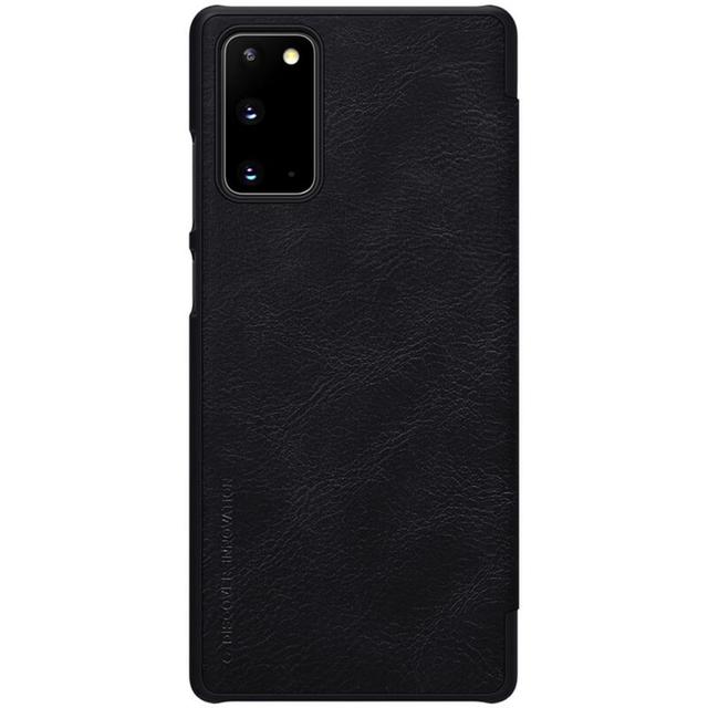 Nillkin Samsung Galaxy Note 20 Case, Qin Leather Series [With Card Holder] Stylish Cover Durable Slim PU Leather Flip Wallet Case For Galaxy Note 20 - Black - Black - SW1hZ2U6MTIyMTI3