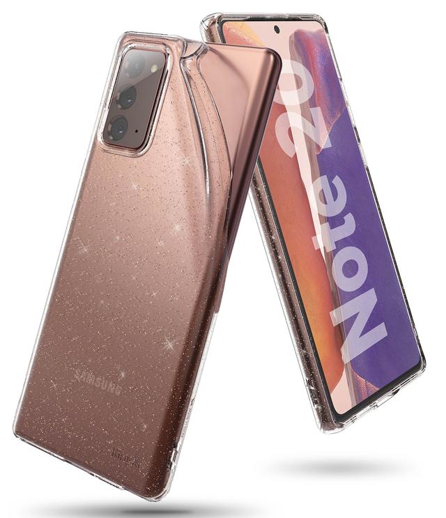 كفر Ringke Cover for Galaxy Note 20 - Glitter Clear - SW1hZ2U6MTMwNzI1