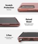 Ringke Air Design Transparent Cover for Galaxy Note 20 Case Soft Lightweight Strong TPU Flexible Shockproof [ Perfect Fit Galaxy Note 20 Case (2020) ] - Rose Bronze - Rose Bronze - SW1hZ2U6MTMwNzE2