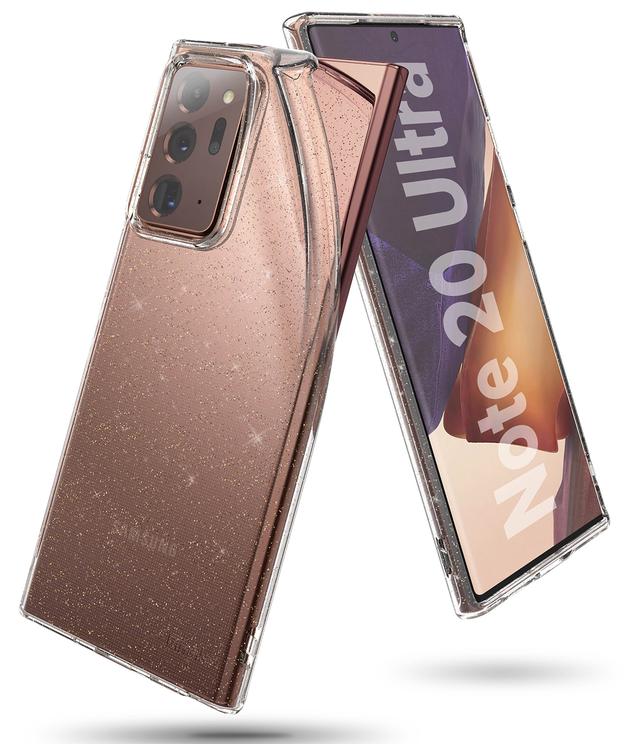 كفر Ringke Cover for Galaxy Note 20 Ultra - Glitter Clear - SW1hZ2U6MTMwNzM2
