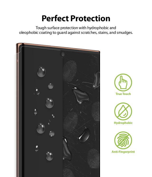 Ringke Dual Easy Wing Samsung Galaxy Note 20 Ultra Screen Protector Full Coverage (Pack of 2) Dual Easy Film Case Friendly Protective Film [ Designed for Screen Guard For Samsung Galaxy Note 20 Ultra ] - Clear - SW1hZ2U6MTI3NTM4