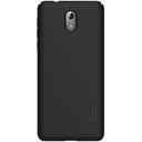 Nillkin Nokia 3.1 Mobile Cover Super Frosted Hard Phone Case with Stand - Black - Black - SW1hZ2U6MTIyNzQ3