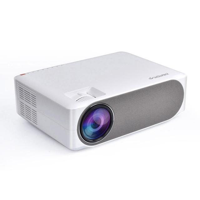 Wownect 1080 Full HD LED Projector, 6800 Lumens, Keystone Correction, Screen Size of 46â€-300â€ [ Mobile Mirroring Via HDMI Cable ] [ Perfect for Office Presentation or Home Theater Projector ] - M19 - White - SW1hZ2U6MTMzNDE5