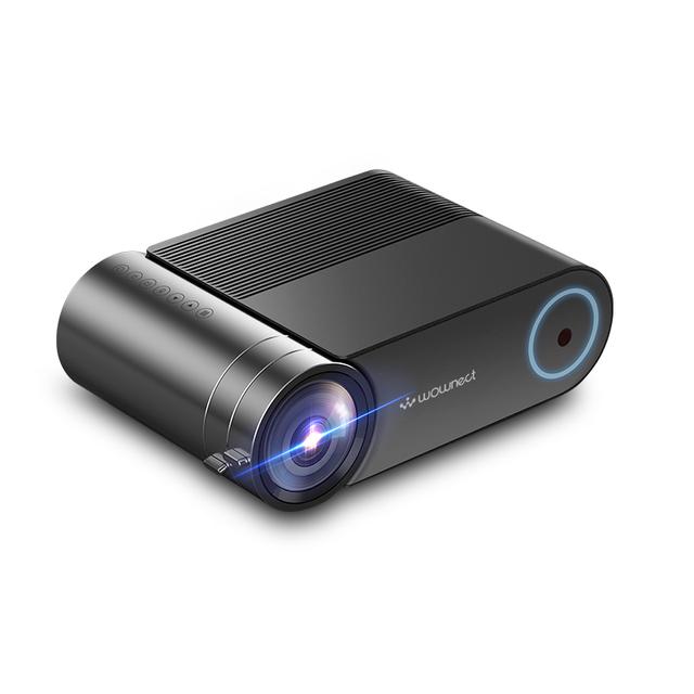 Wownect Wireless Projector WiFi [Screen Size Up to 150â€™â€™] 1800 Lumens Support Full HD 1080P [ Wireless Mobile Mirroring ] Home Projector Compatible with HDMI, PC, TV Stick, TV box, Console - Black - Black - SW1hZ2U6MTMzNjQ3