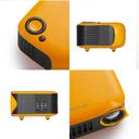 Wownect Mini HD Projector LED [Screen Size Up to 80â€™â€™] 600 Lumen Full HD 1080P Resolution Support Home Projector Compatible with HDMI, PC, TV Stick, TV box, Console [HDMI USB Micro SD Input] - Yellow - Yellow - SW1hZ2U6MTMzNzI3