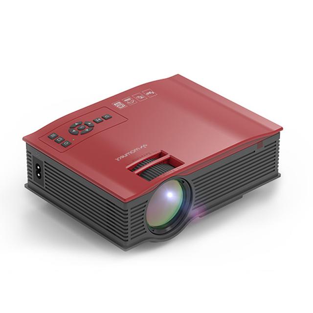 Wownect Mini Wireless Projector WiFi [Screen Size Up to 140â€™â€™] 3500 Lumens Support Full HD 1080P [ Wireless Mobile Mirroring ] Home Projector Compatible with HDMI, PC, TV Stick, TV box, Console - Red - Red - SW1hZ2U6MTMzNDg5