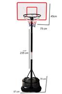 Marshal Fitness portable height adjustable basketball hoop stand - SW1hZ2U6MTE5MjU2