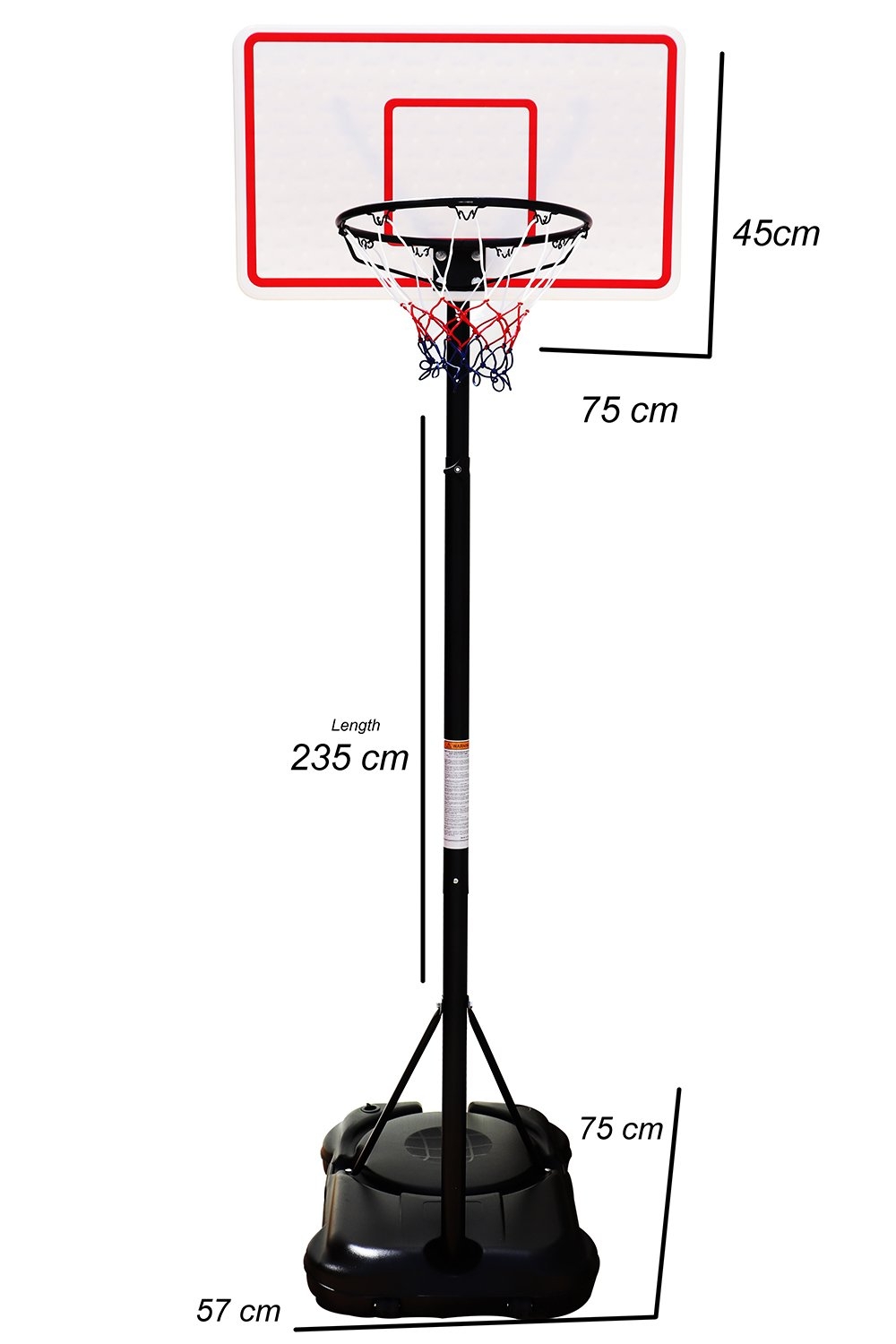 ستاند كرة السلة   Height Adjustable Basketball Hoop Stand