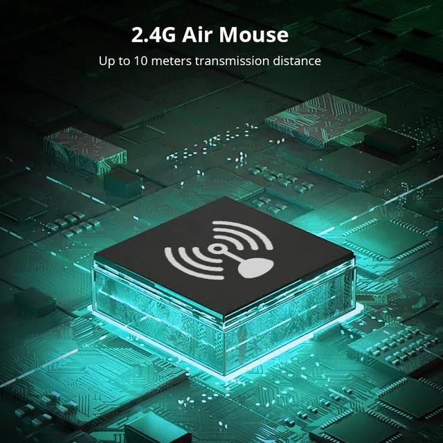 MINIX NEO M2 2.4G Motion Sensing Smart Remote Wireless Air Mouse with Voice Six-Axis Gyroscope Remot for MINIX Smart TV Box,PC - Black - SW1hZ2U6MTIwOTg2