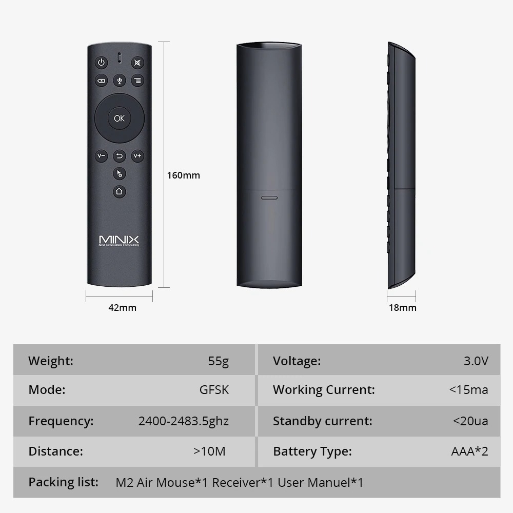 الريموت اللاسلكي الذكي MINIX NEO Motion Sensing Smart Remote Wireless - 6}