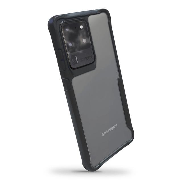 O Ozone Bumper Case For Galaxy S20 Ultra Transparent Cover Xtreme Series [ Support Wireless Charging ] Slim TPU Case [Raised Bezel Protection][ Designed for Samsung Galaxy S20 Ultra Case ] - Black - Black - SW1hZ2U6MTI0Nzgx