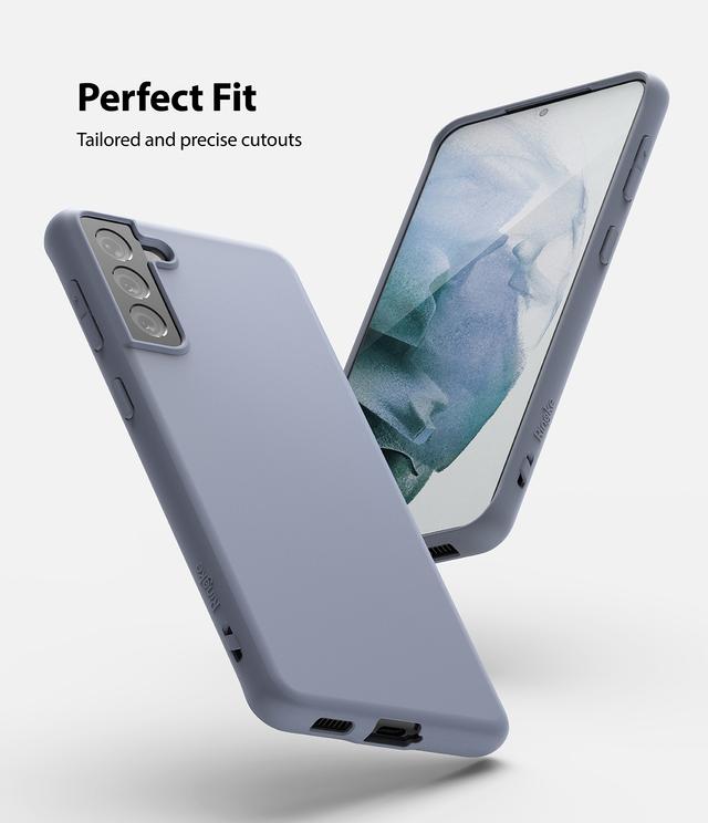Ringke Cover for Galaxy S21 Case Air-S Series Thin Flexible Shockproof Slim TPU Lightweight Cover [ Anti-Slip ][ Designed Case for Samsung Galaxy S21 ]- Lavender Grey - Lavender Grey - SW1hZ2U6MTMyOTg5