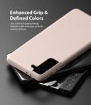 Ringke Cover for Galaxy S21 Plus Case Air-S Series Thin Flexible Shockproof Slim TPU Lightweight Cover [ Anti-Slip ][ Designed Case for Samsung Galaxy S21 Plus ]- Pink Sand - Pink Sand - SW1hZ2U6MTMwODM3