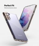 Ringke Fusion Compatible with Samsung Galaxy S21 Plus Cover Shock Proof Matte Finish Tough Impact Alleviation Technology Raised Bezel [ Designed Case For Galaxy S21 Plus ] - Clear - Clear - SW1hZ2U6MTI4MTI3