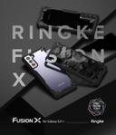 Ringke Compatible with Samsung Galaxy S21 Plus Cover Hard Fusion-X Ergonomic Transparent Shock Absorption TPU Bumper [ Designed Case for Galaxy S21 Plus ] - Black - Black - SW1hZ2U6MTMyNzQ4