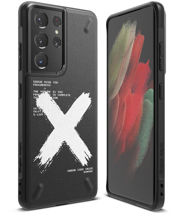 كفر موبايل Ringke Onyx Design X Cover Compatible with Samsung Galaxy S21 Ultray - SW1hZ2U6MTMyODAy