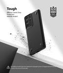 Ringke Onyx Cover Compatible with Samsung Galaxy S21 Ultra, Tough Rugged Durable Shockproof Flexible Premium TPU Protective Phone Back Case for Galaxy S21 Ultra - Black - Black - SW1hZ2U6MTI3ODA3