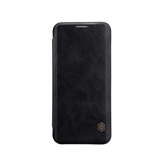 Nillkin Samsung Galaxy S9 Qin Flip Series Leather Case Cover - Black - Black - SW1hZ2U6MTIyMTc4