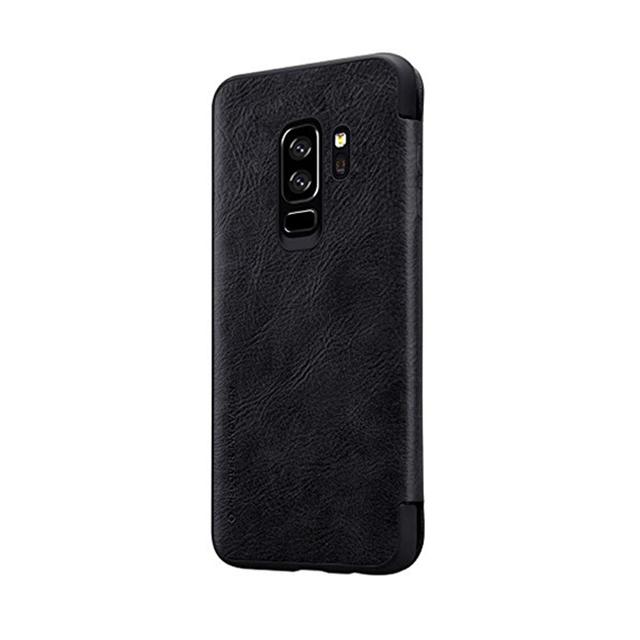 Nillkin Samsung Galaxy S9 Qin Flip Series Leather Case Cover - Black - Black - SW1hZ2U6MTIyMTgy