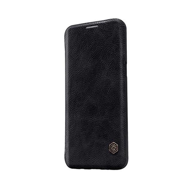 Nillkin Samsung Galaxy S9 Qin Flip Series Leather Case Cover - Black - Black - SW1hZ2U6MTIyMTg0