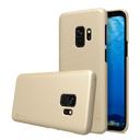 كفر موبايل Nillkin Samsung Galaxy S9 Frosted Hard Shield Phone Case Cover with Screen Protector - Gold - SW1hZ2U6MTIyNDA2