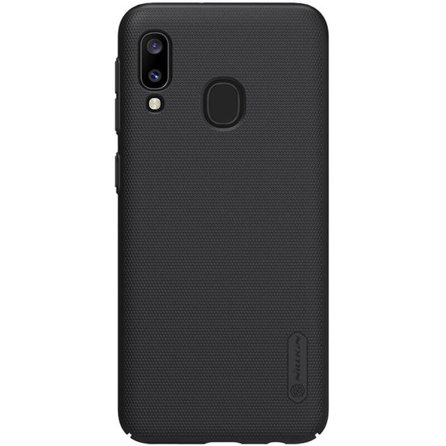 Nillkin Galaxy A20E Case Mobile Cover Super Frosted Shield Hard Phone Cover with Stand [ Slim Fit ] [ Designed Case for Samsung Galaxy A20E ] - Black - Black - SW1hZ2U6MTIyNTg5