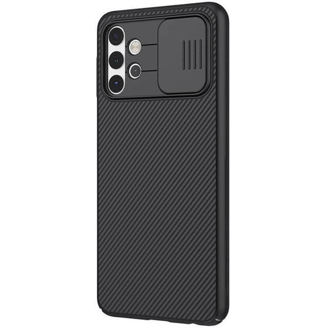 Nillkin Case Compatible with Galaxy A32 5G Cover, Hard CamShield with Camera Slide Protective Cover Drop Protection Cover [Built-in Lens Protector][ Designed Case for Samsung Galaxy A32 5G ] - Black - Black - SW1hZ2U6MTIxNDcx