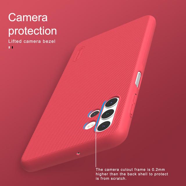 Nillkin Cover Compatible with Samsung Galaxy A32 5G Case Super Frosted Shield Hard Phone Cover [ Slim Fit ] [ Designed Case for Galaxy A32 5G ] - Red - Red - SW1hZ2U6MTIxNzA1