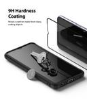 Ringke Compatible with Samsung Galaxy A32 5G / A12 / A02 Tempered Glass Screen Protector Invisible Defender Full Coverage Case Friendly [ Deisgned Screen Guard for Galaxy A32 ] - Black - Black - SW1hZ2U6MTMwOTM3
