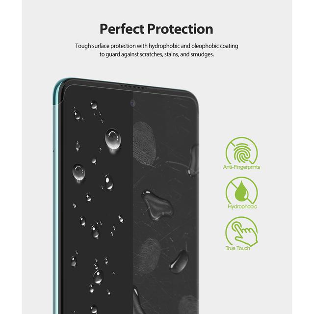 Ringke Dual Easy Wing Full Coverage (Pack of 2) Designed for Galaxy A51 Screen Protector Dual Easy Film Case Friendly Protective Film Screen Guard For Samsung Galaxy A51 - Clear - SW1hZ2U6MTI5NDk2