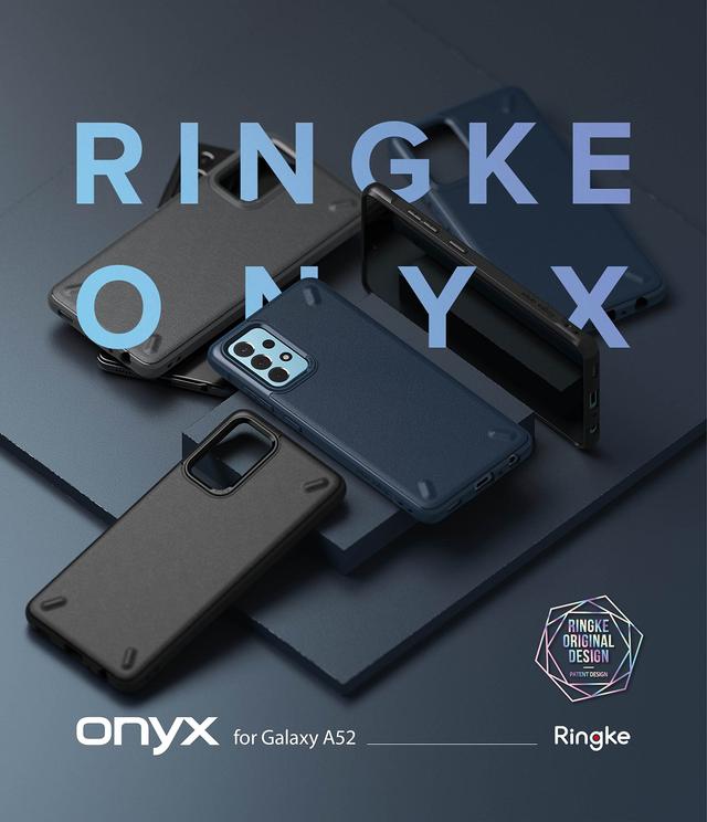 Ringke Onyx Cover Compatible with Samsung Galaxy A52 5G, Tough Rugged Durable Shockproof Flexible Premium TPU Protective Phone Back Case for Galaxy A52 5G - Grey - Dark Grey - SW1hZ2U6MTMwMjAy