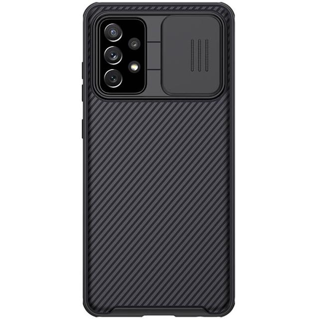 Nillkin Case Compatible with Galaxy A72 5G Cover, Hard CamShield with Camera Slide Protective Cover Drop Protection Cover [Built-in Lens Protector][ Designed Case for Samsung Galaxy A72 5G ] - Black - Black - SW1hZ2U6MTIxNTg0