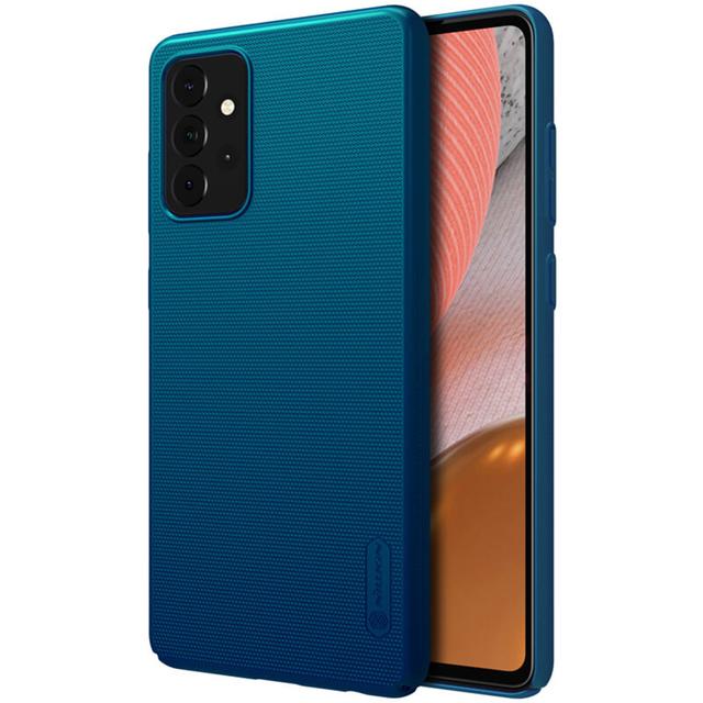 Nillkin Cover Compatible with Samsung Galaxy A72 5G Case Super Frosted Shield Hard Phone Cover [ Slim Fit ] [ Designed Case for Galaxy A72 5G ] - Blue - Blue - SW1hZ2U6MTIxNzM3