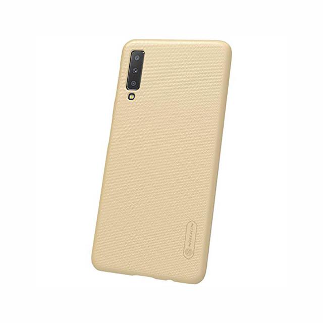 Nillkin Samsung Galaxy A7 (2018) Case Frosted Hard Shield Phone Cover - Gold - Gold - SW1hZ2U6MTIyOTI3