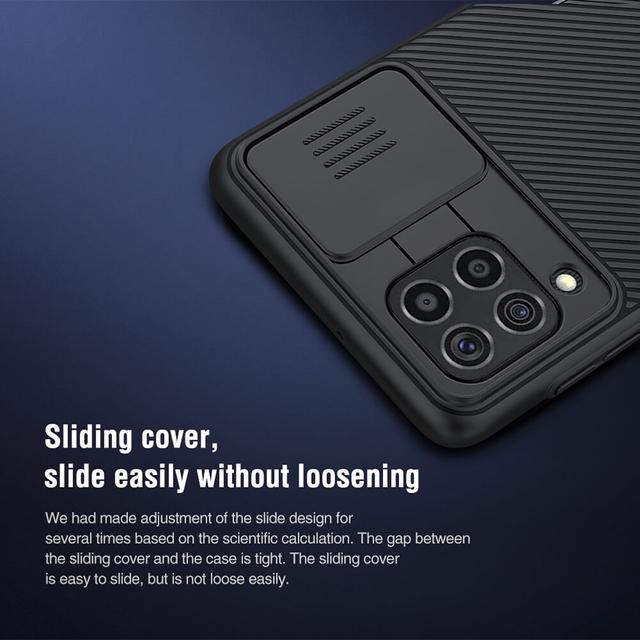 Nillkin Case Compatible with Samsung Galaxy F62 / M62 Cover, Hard CamShield with Camera Slide, Drop Protection Cover [Built-in Lens Protector][ Designed Case for Galaxy F62 / M62 ] - Black - Black - SW1hZ2U6MTIxNTI4