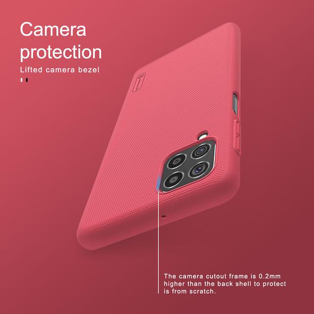 كفر موبايل Nillkin Cover Compatible with Samsung Galaxy F62 / M62 Case Super Frosted Shield Hard Phone Cover [ Slim Fit ] - Red - SW1hZ2U6MTIxOTA1