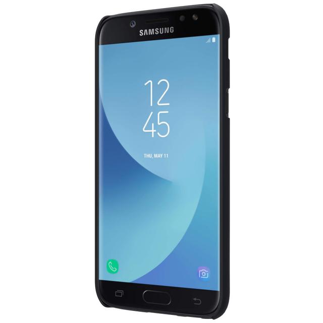 كفر موبايل  Nillkin Samsung Galaxy J5 (2017) Frosted Hard Shield Phone Case Cover with Screen Protector - Black - SW1hZ2U6MTIyODk2