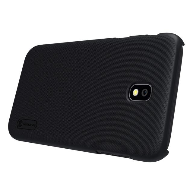 كفر موبايل  Nillkin Samsung Galaxy J5 (2017) Frosted Hard Shield Phone Case Cover with Screen Protector - Black - SW1hZ2U6MTIyODk4