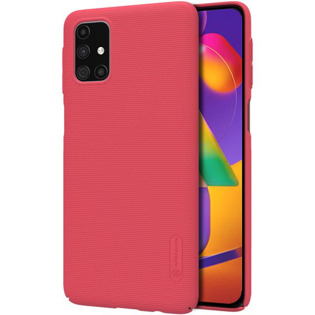 كفر موبايل Nillkin Cover Compatible with Samsung Galaxy M31S Case Super Frosted Shield Hard Phone Cover [ Slim Fit ]  - Red - SW1hZ2U6MTIzMTI1