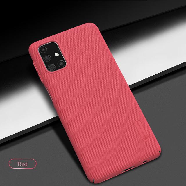 Nillkin Cover Compatible with Samsung Galaxy M31S Case Super Frosted Shield Hard Phone Cover [ Slim Fit ] [ Designed Case for Galaxy M31S ] - Red - Red - SW1hZ2U6MTMxOTk1