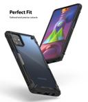 Ringke Case Compatible with Samsung Galaxy M51 Hard Fusion-X Ergonomic Transparent Shock Absorption TPU Bumper [ Designed Case for Galaxy M51 ] - Black - Black - SW1hZ2U6MTI5OTg1