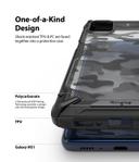 Ringke Case Compatible with Samsung Galaxy M51 Hard Fusion-X Ergonomic Transparent Shock Absorption TPU Bumper [ Designed Case for Galaxy M51 ] - Camo Black - Camo Black - SW1hZ2U6MTMyODc2
