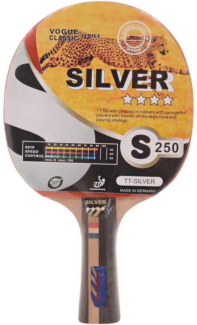 marshal fitness silver table tennis racket - SW1hZ2U6MTIwMDQw