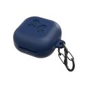 O Ozone Silicone Case Compatible for Galaxy Buds Live Shockproof Cover Soft Flexible with Keychain Carabiner [Compatible with Wireless Charging] [Perfect Fit Samsung Galaxy Buds Live Case] - Dark Blue - Dark Blue - SW1hZ2U6MTIzNDUz